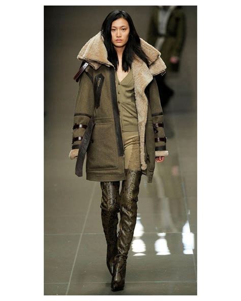 burberry prorsum shearling coats for autumn winter 2010|Burberry Fall 2010 Ready.